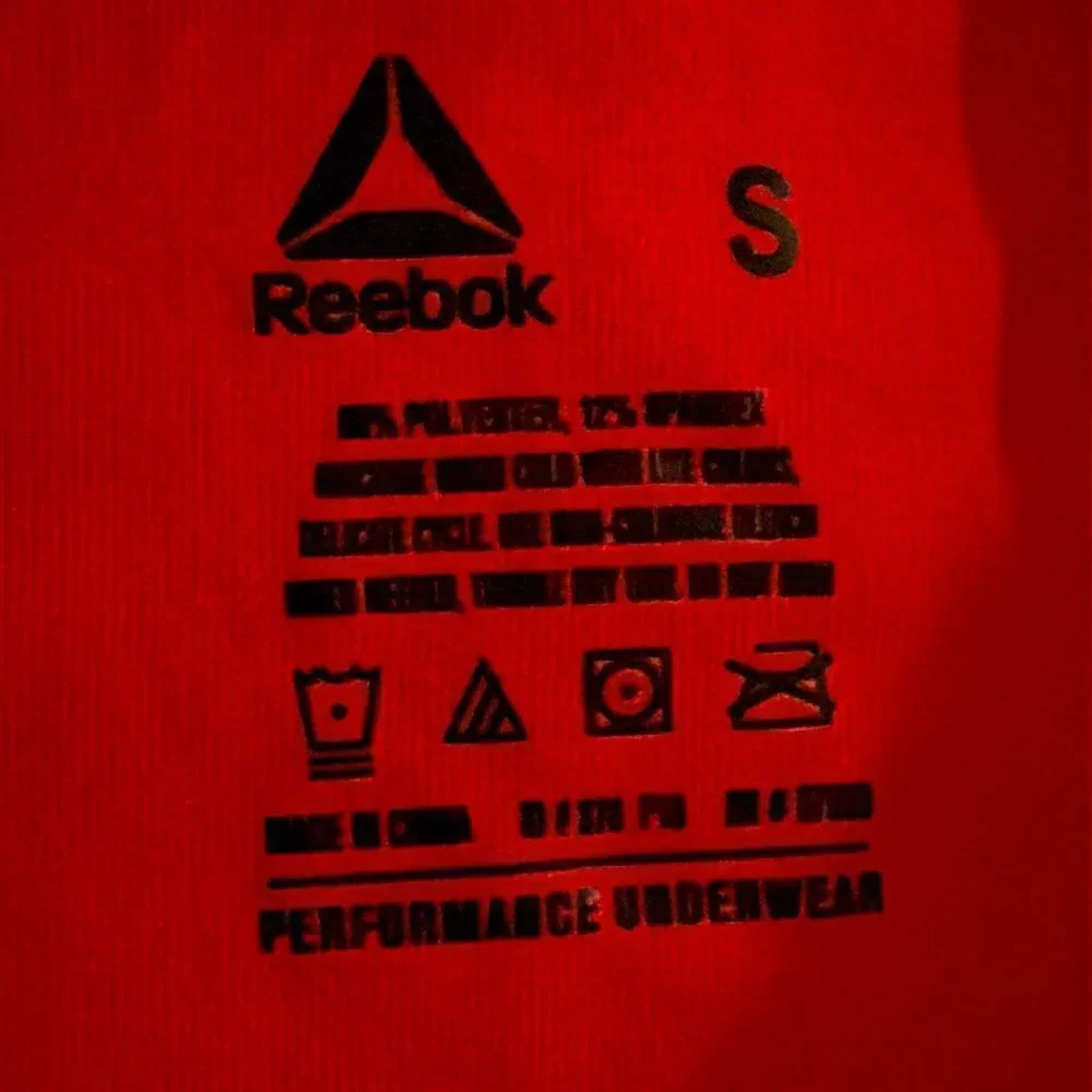 NWT Reebok Performance Moisture-Wicking Boxer Briefs Red Size S
